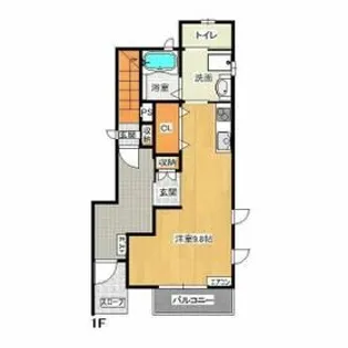 カーサ・ディ・ピッコロ【1階】の間取り