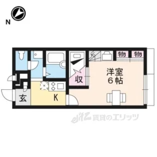 レオパレス近江八幡2【2階】の間取り