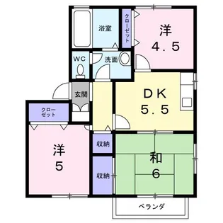 コーポマルゲンA【1階】の間取り