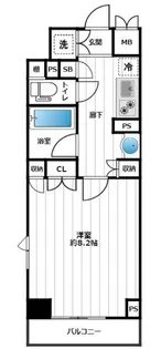 ルーブル清澄白河参番館【5階】の間取り