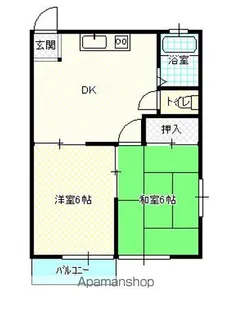 マンションキャロット【2階】の間取り