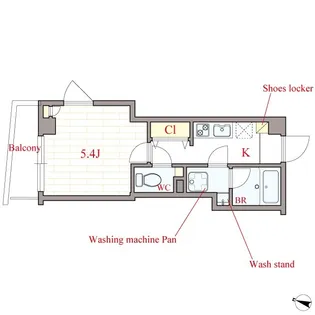 pulizia【7階】の間取り