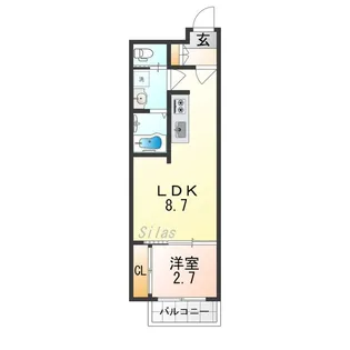H-maison森ノ宮II【1階】の間取り