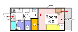 マナハウスII【2階】の間取り