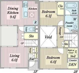 Le Cana(ルカーナ)の間取り