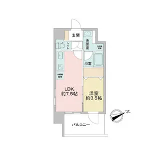 プロスパー江坂479【7階】の間取り