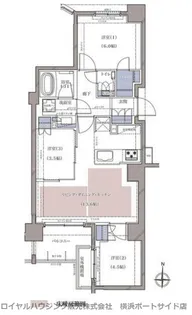 ディームス横濱青木町【3階】の間取り