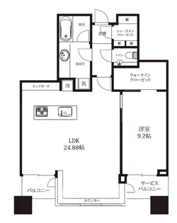 パークコート虎ノ門愛宕タワー【24階】の間取り