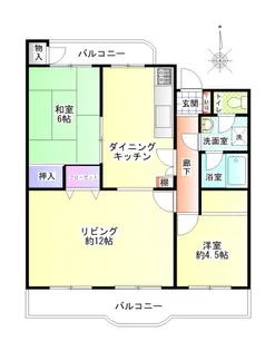 霧が丘グリーンタウン5丁目27街区3号棟【5階】の間取り