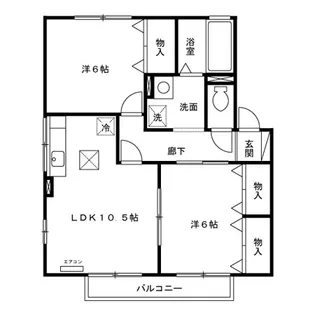 リビングタウン岩沼 IIF(Living Town IWANUMAIIF)【1階】の間取り