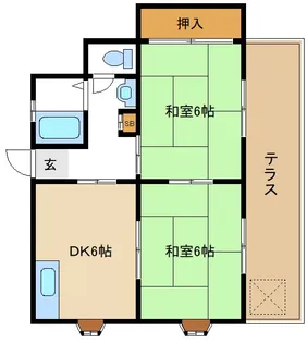 メゾンドイリス【2階】の間取り
