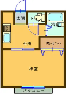 ハイツフレンド玉村III【2階】の間取り
