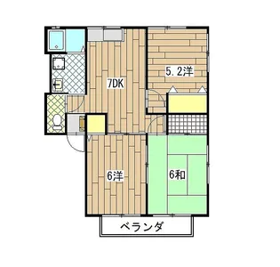 カーサ池田【1階】の間取り