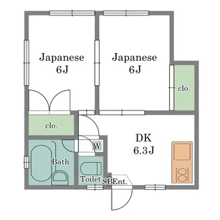 グリーンハイツ【1階】の間取り