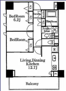 王子神谷パークハウス【11階】の間取り