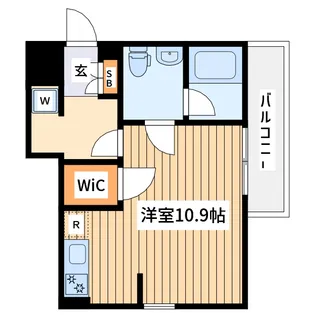 プラージュ石川町【2階】の間取り
