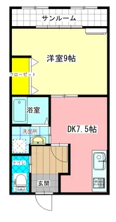 マンションドリーム【2階】の間取り