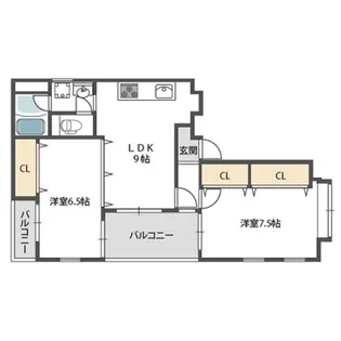 LeePLAZAII【5階】の間取り