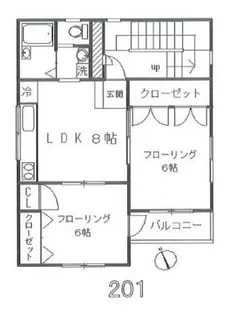 玉川ハイツ【3階】の間取り
