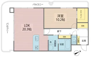 エル・ブラン【6階】の間取り