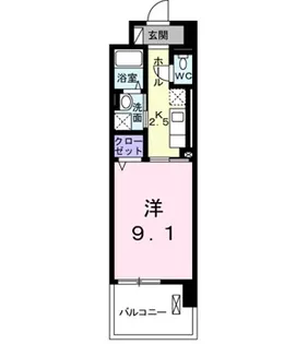 イースト アヴェニュー【3階】の間取り