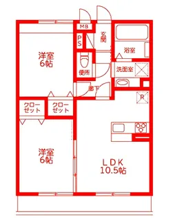 フィオーレ上白根II【3階】の間取り