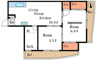 土清ビル【4階】の間取り