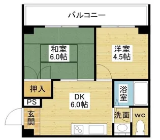 フェリーチェ西中島【4階】の間取り