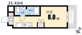 レジディア比治山公園【3階】の間取り