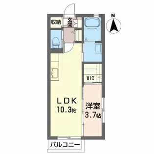 モイストライズ【2階】の間取り