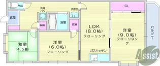メゾン梅田【1階】の間取り