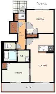 コンフォート上野【1階】の間取り