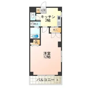 サントピア天下茶屋【8階】の間取り