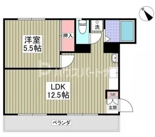 南柏パインヒル2号棟【1階】の間取り