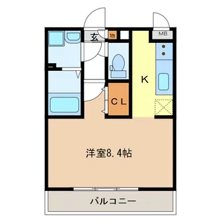 Gracia江戸橋【1階】の間取り