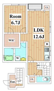 南馬込コートブラン【2階】の間取り
