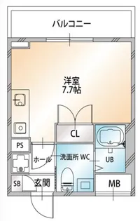 ヴィサージュ東日暮里【2階】の間取り