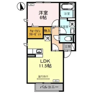 プルーリオン F棟【2階】の間取り