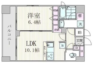 エスジーコート三ノ輪【9階】の間取り