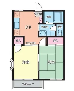 クリスタルハイツ【2階】の間取り