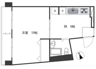マンションキリイ【4階】の間取り