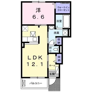 メゾン アバンシー【1階】の間取り