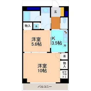 ファーストレーベン彦三ANNEX【4階】の間取り
