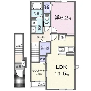 サングレイス【2階】の間取り