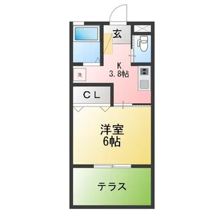 サンヒルズさくら【1階】の間取り