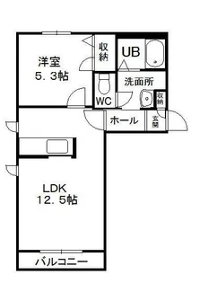 アルブル【1階】の間取り