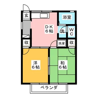 ラシェール曲金【1階】の間取り
