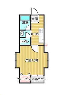 アーバン駅西【2階】の間取り