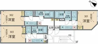 カインドネス小田急相模原4【3階】の間取り