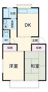 青木ハウス【1階】の間取り